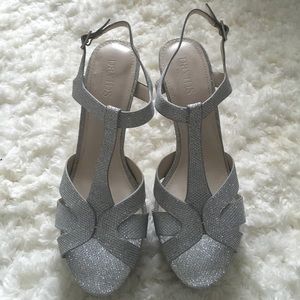 David's Bridal Platform Bridal Heels