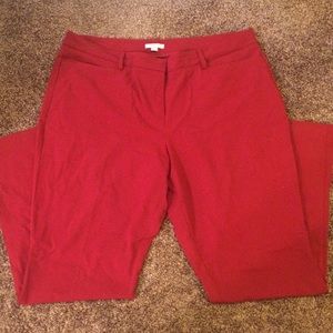 NY & Co Stretch Red Dress Pants size 18