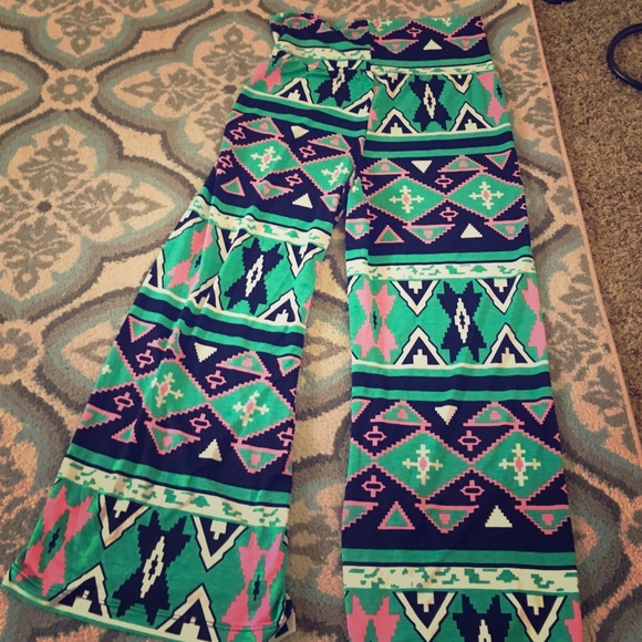 Tribal palazzo pants