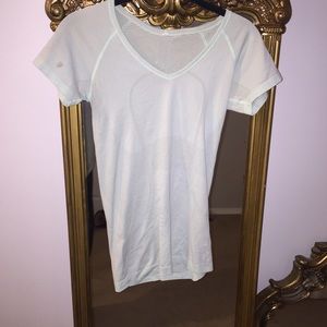 Light blue v-neck Lululemon top