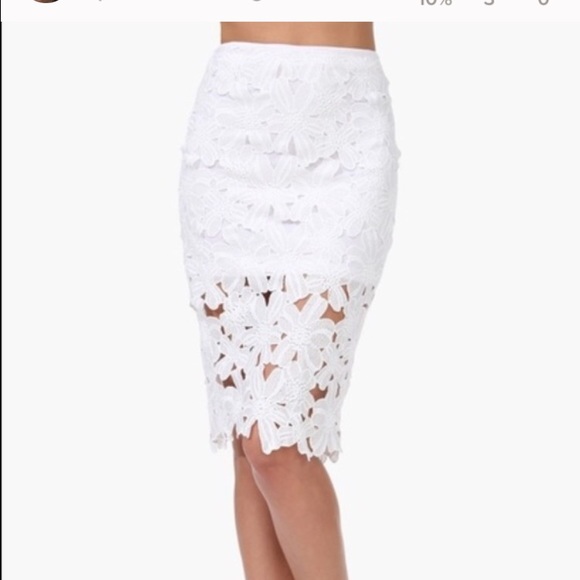 White skirt