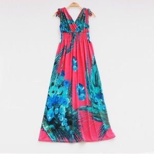 Gorgeous Coral Pink Ultra Comfy Maxi Dress