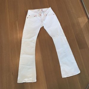 white jeans