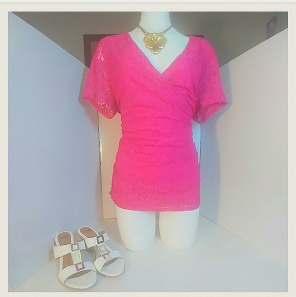 Pink top.     (BT1)