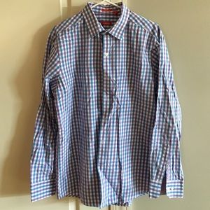IZOD purple/ blue button down