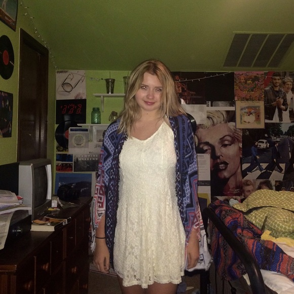 AE floral/ chevron kimono!