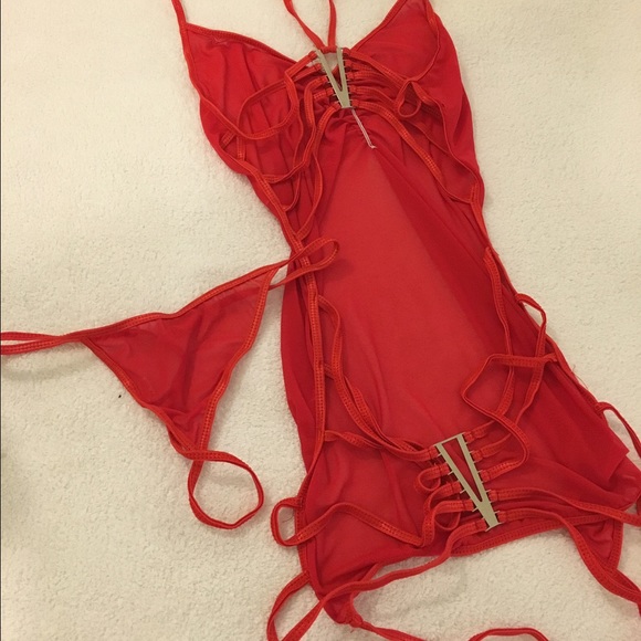Sexy lingerie red