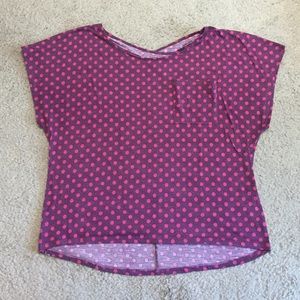 Loose fit polka dot tee