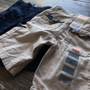 2 pairs of levi cargo shorts (toddler)