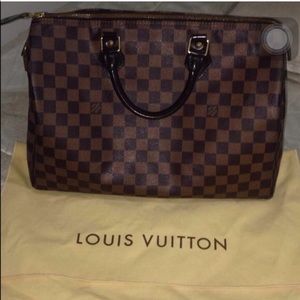 Louis vuitton authentic speedy 35 handbag