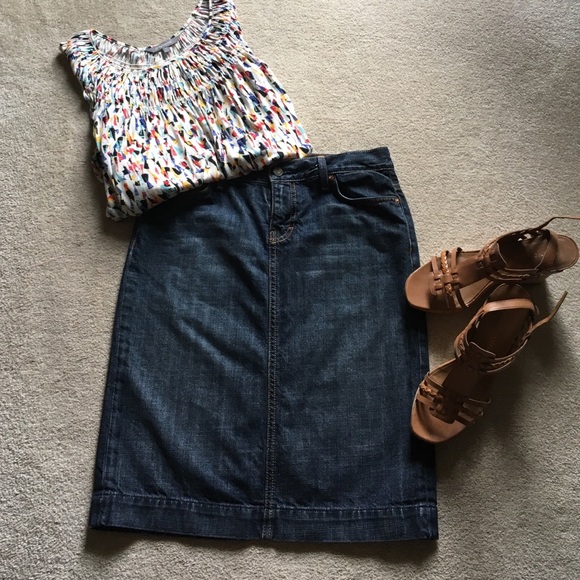 J Crew Denim Skirt