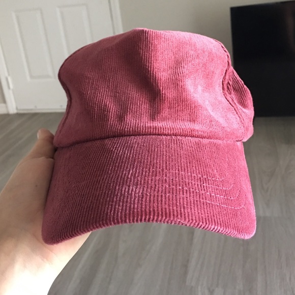PacSun Accessories - Light red corduroy baseball cap