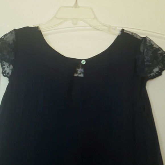 Carla Conti small silk navy blue top - Picture 4 of 4