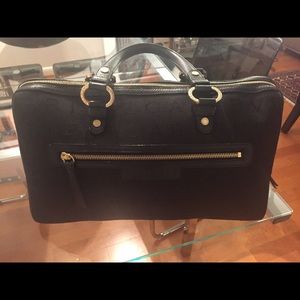 Excellent condition black Bulgari hand bag.