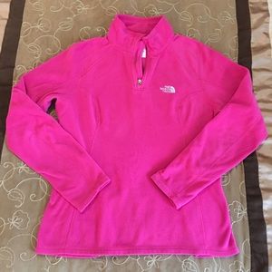 The North Face pink fleece pullover