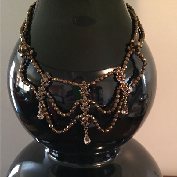 Unique Bronze necklace and earrings