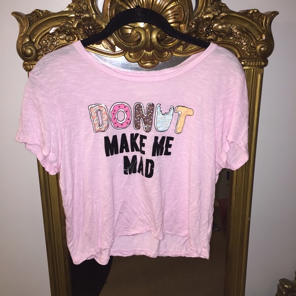 Pink graphic crop top