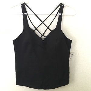 NWT Charlotte Russe criss-cross tank top