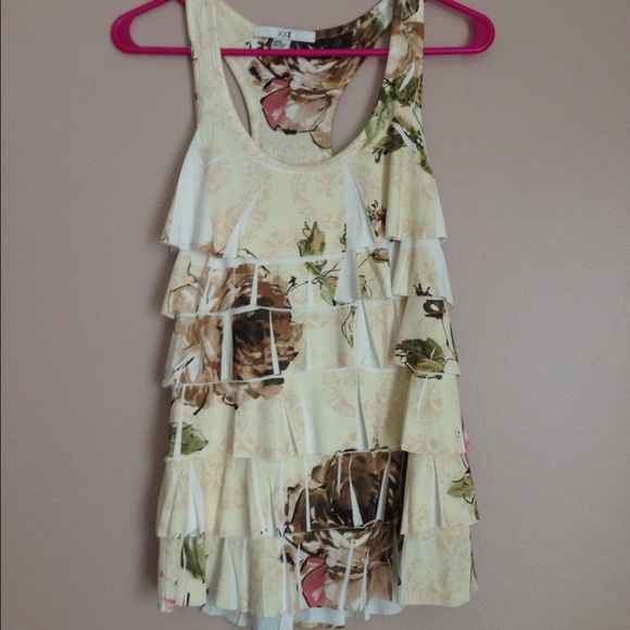 Forever 21 Tiered Floral Tank