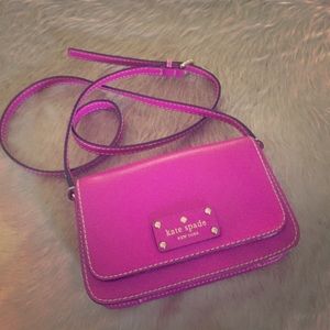 Hot pink, Kate Spade cross body.