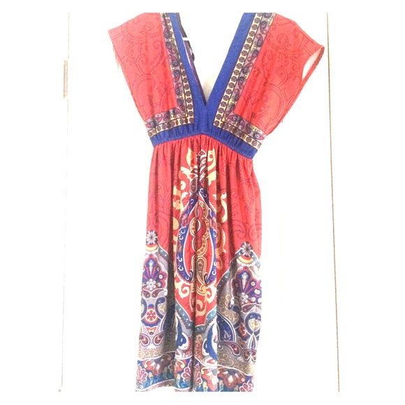 Forever 21 bright colored dress - Picture 1 of 4