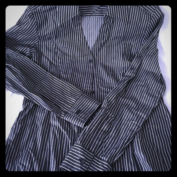 Express striped dress shirt sz S