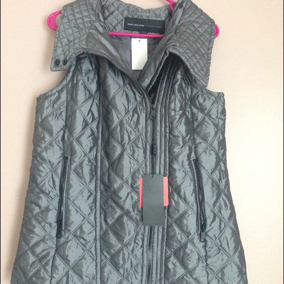 Marc New York Andrew Marc silver/grey quilted vest