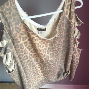 Ripped long sleeve shirt