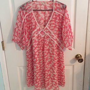 Pink Chiffon Slip/Dress