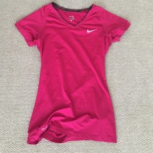 Pink Nike Pro Combat Top