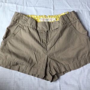 J. Crew khaki chino shorts