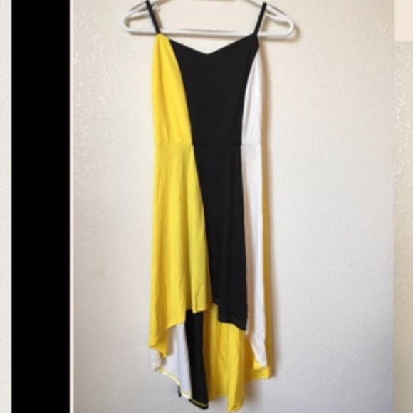 💕🎉HP🎉💕Yellow Summer Sexy Midi Dress - Picture 3 of 4