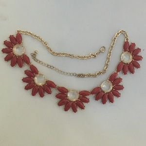 Floral statement necklace