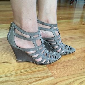 Rebecca Minkoff caged wedges