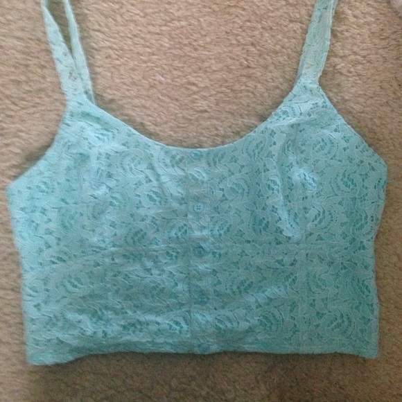 Tiffany blue crop top - Picture 1 of 2