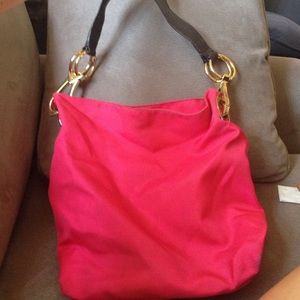 Bright pink JPK Paris 75 purse