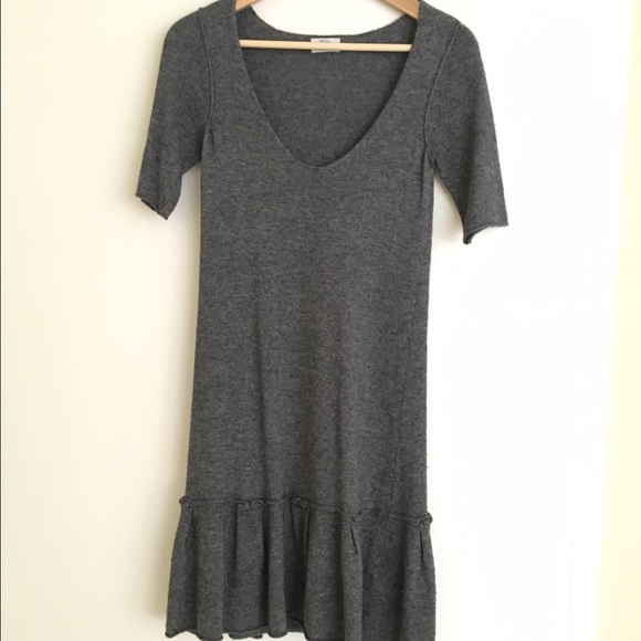 Wallace for Madewell grey cashmere dress