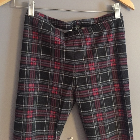 Plaid high waisted leggings