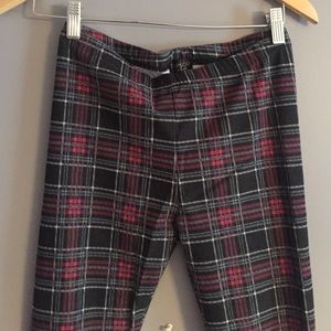 Plaid high waisted leggings