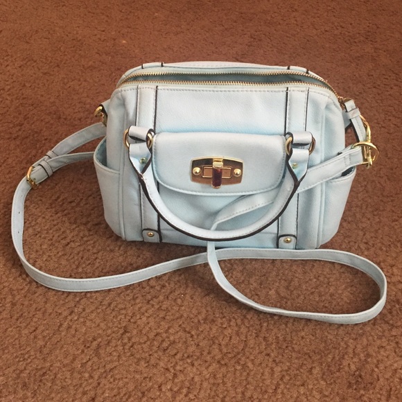 Baby blue purse