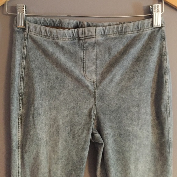 Acid wash high waisted leggings