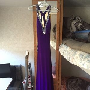 Dark purple homecoming dress