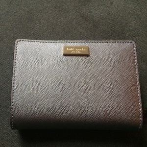 Kate spade wallet, metallic silver.