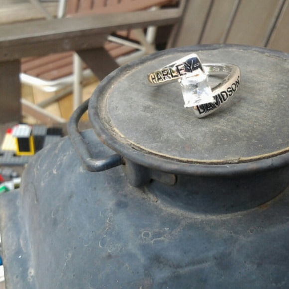 Silver Harley Davidson ring