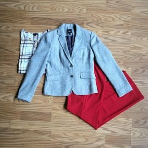 Herringbone wool blazer