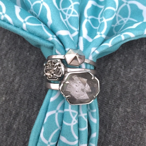 NWOT Kendra Scott Mariam Rings in Trance - Picture 2 of 3