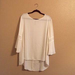 cream blouse