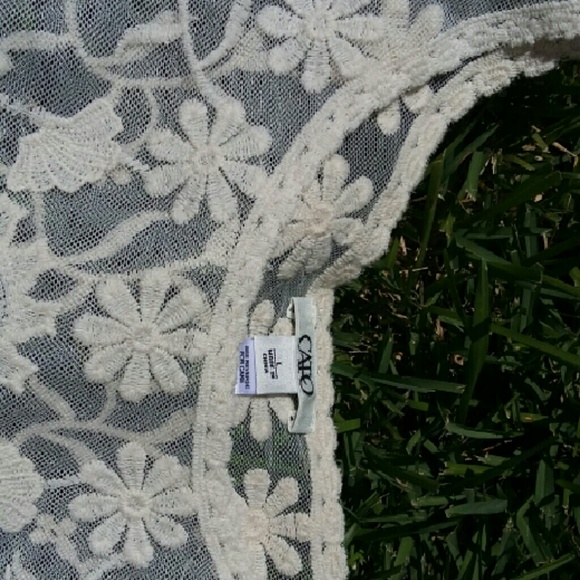 Cream Floral top