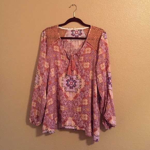 patterned blouse