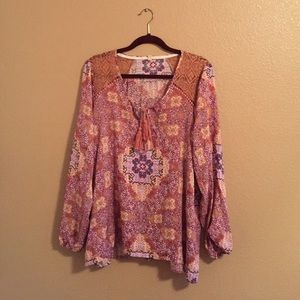 patterned blouse